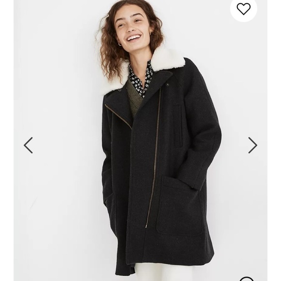 Madewell Eldridge Zip Coat Insuluxe Fabric MA312